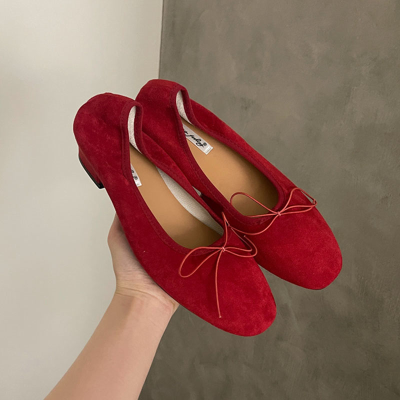 Shoes For Women Flats - Zapatos de tacón sin cordones con