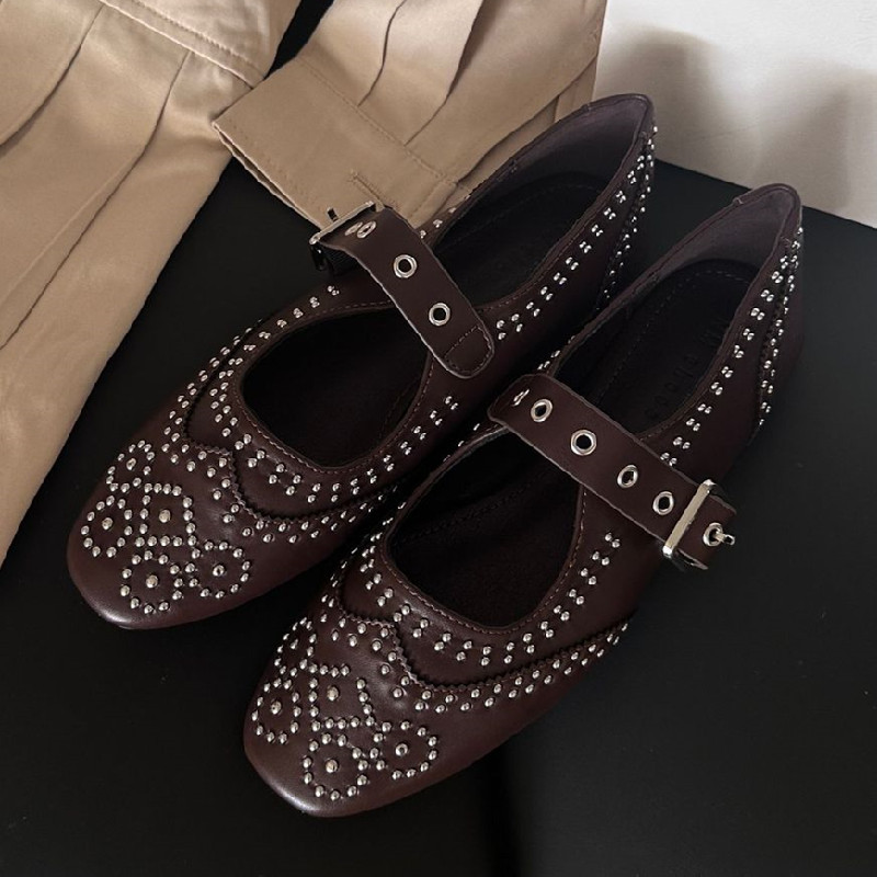 Zapatos planos con diseño de h - Mary Jane Shoes reseña y precio