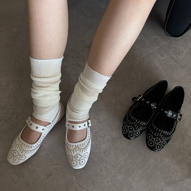 Zapatos planos con diseño de h - Mary Jane Shoes reseña y precio