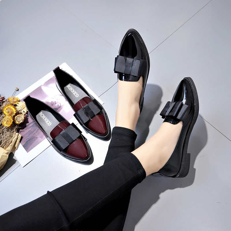 Zapatos Planos de Piel Sintéti - Shoes For Women Flats reseña y precio