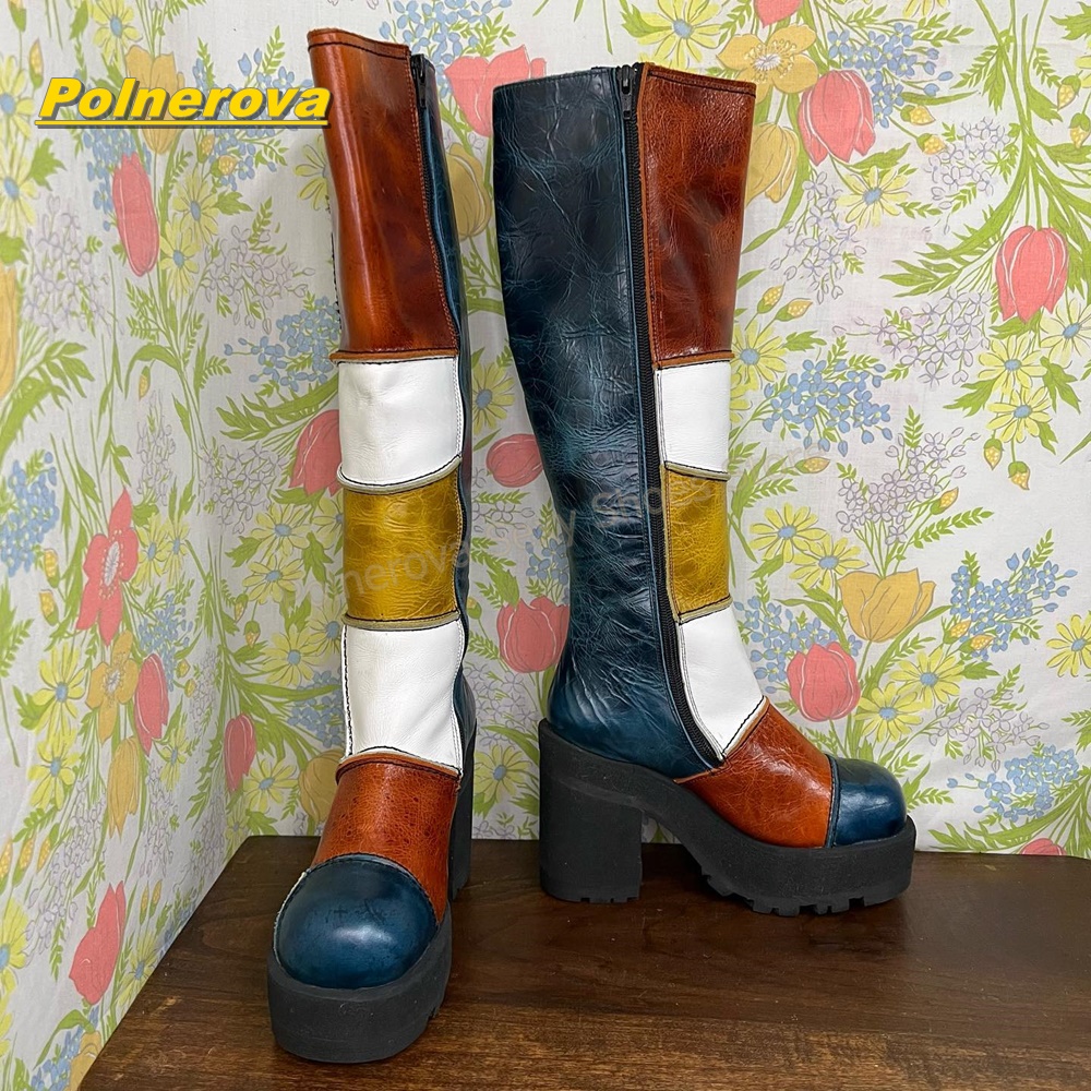 Botas Altas de Cuero con Parch - Women'S Shoes Y2K reseña y precio