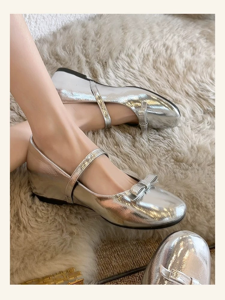 Zapatos planos de ballet con p - Mary Jane Shoes reseña y precio